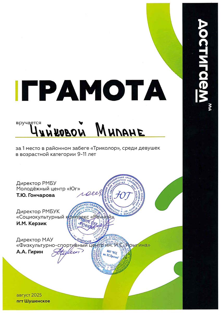 Чуйкова Милана