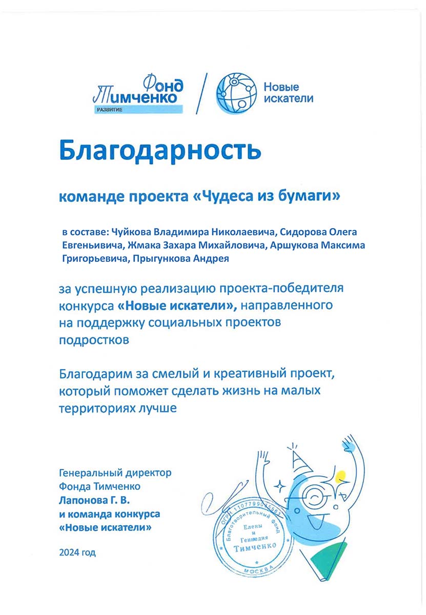 Чуйков Владимир, Сидоров Олег, Жмак Захар, Аршуков Максим, Прыгунков Андрей