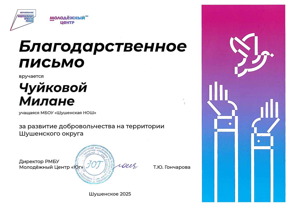 Чуйкова Милана